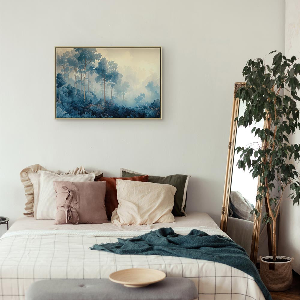 Canvas Print Landscape with Trees in Fairy Tale Forest