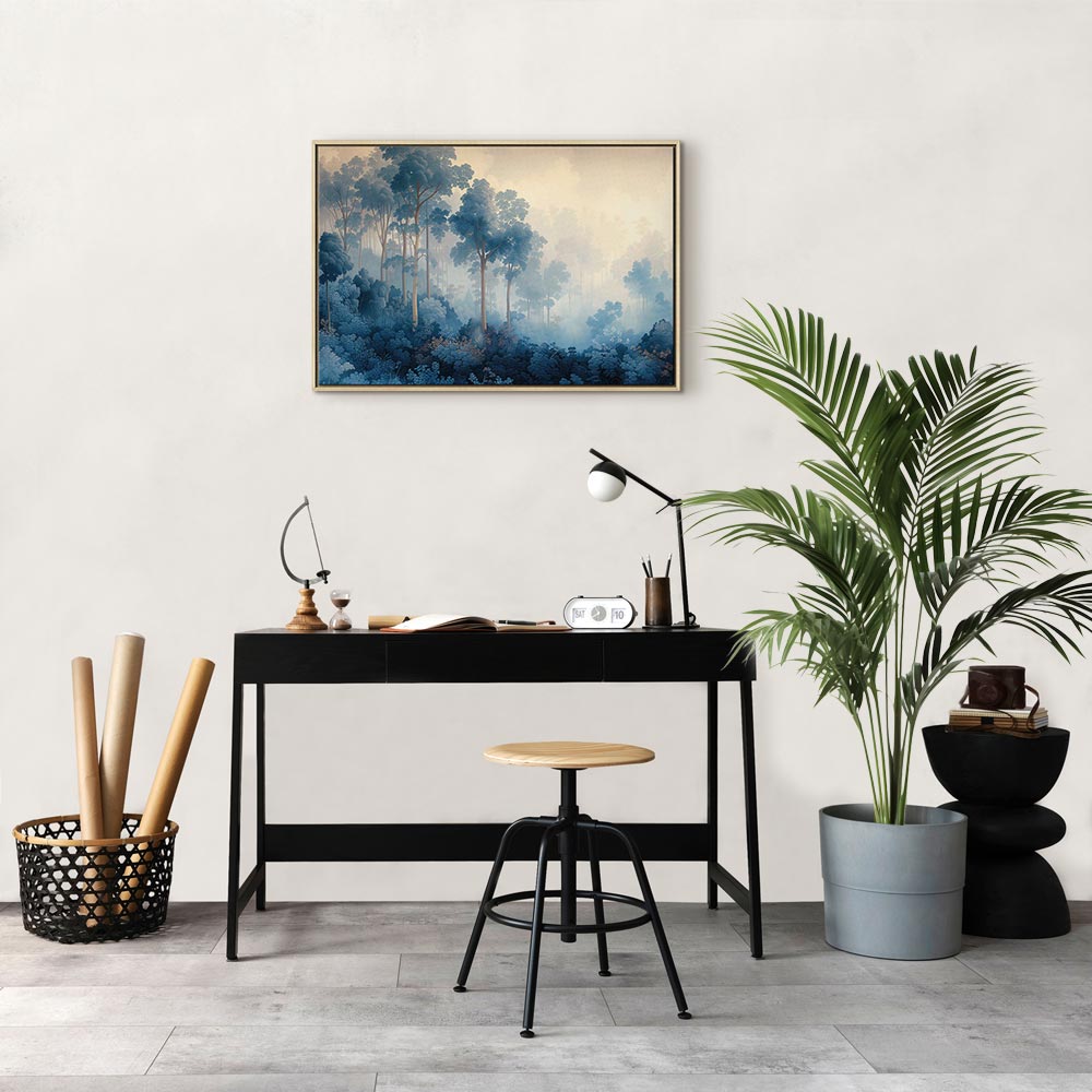 Canvas Print Landscape with Trees in Fairy Tale Forest