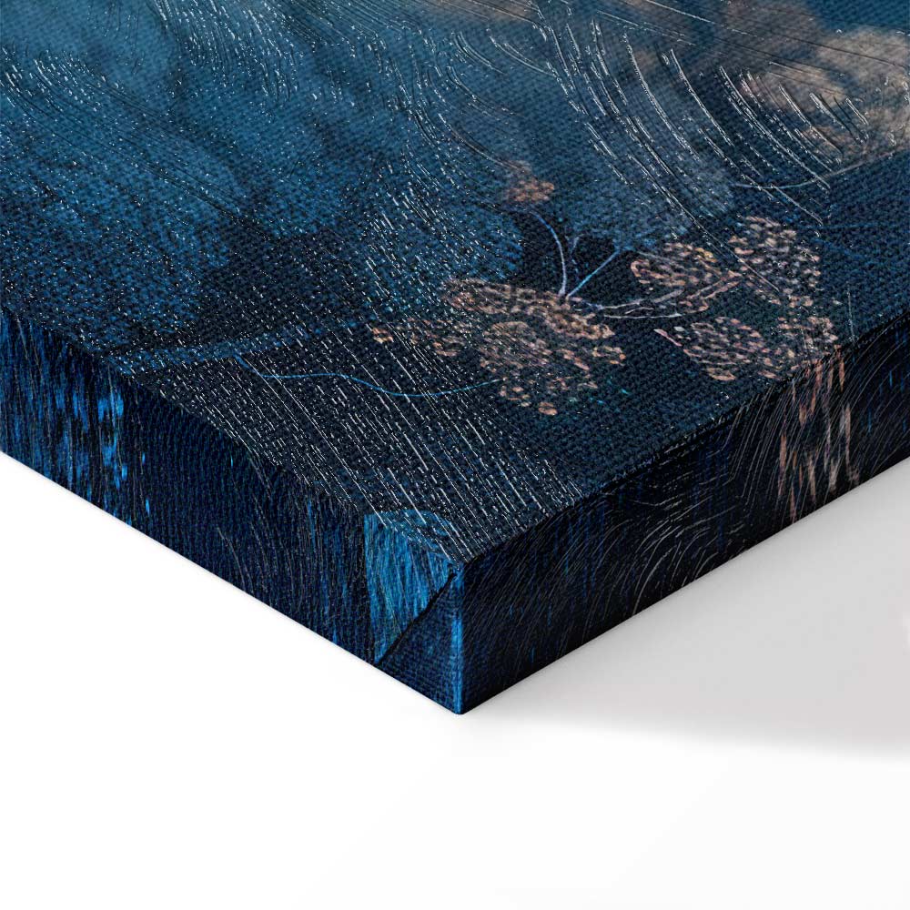 Fairy-Tale Blue Forest Landscape Canvas Print