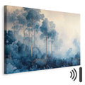 Fairy-Tale Blue Forest Landscape Canvas Print