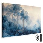 Fairy-Tale Blue Forest Landscape Canvas Print