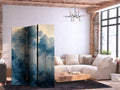 Fairy Blue Forest Landscape 3-Panel Room Divider