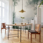 Retro Grove Trees Landscape Wall Mural