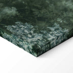 Retro Green Grove Trees and Pond Landscape Canvas Print