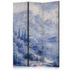 Room Divider Italian Landscape Lake Como Blue