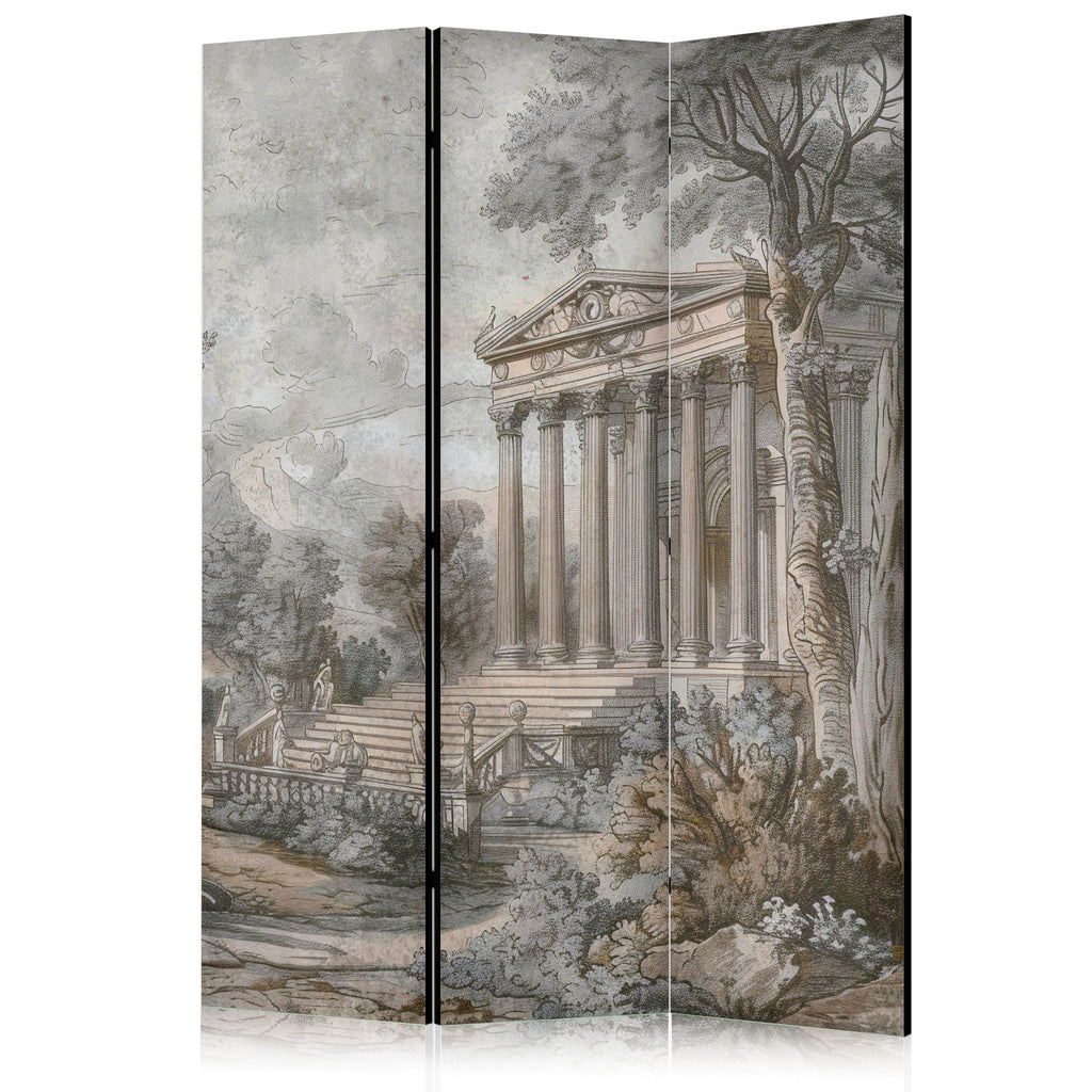 Room Divider Antique Landscape Greek Temple on a Hill