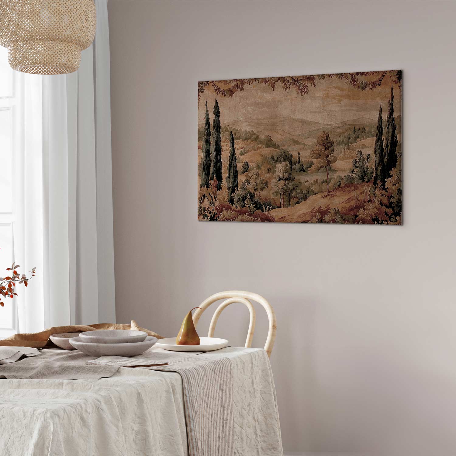 Mediterranean Tapestry Landscape Canvas Print