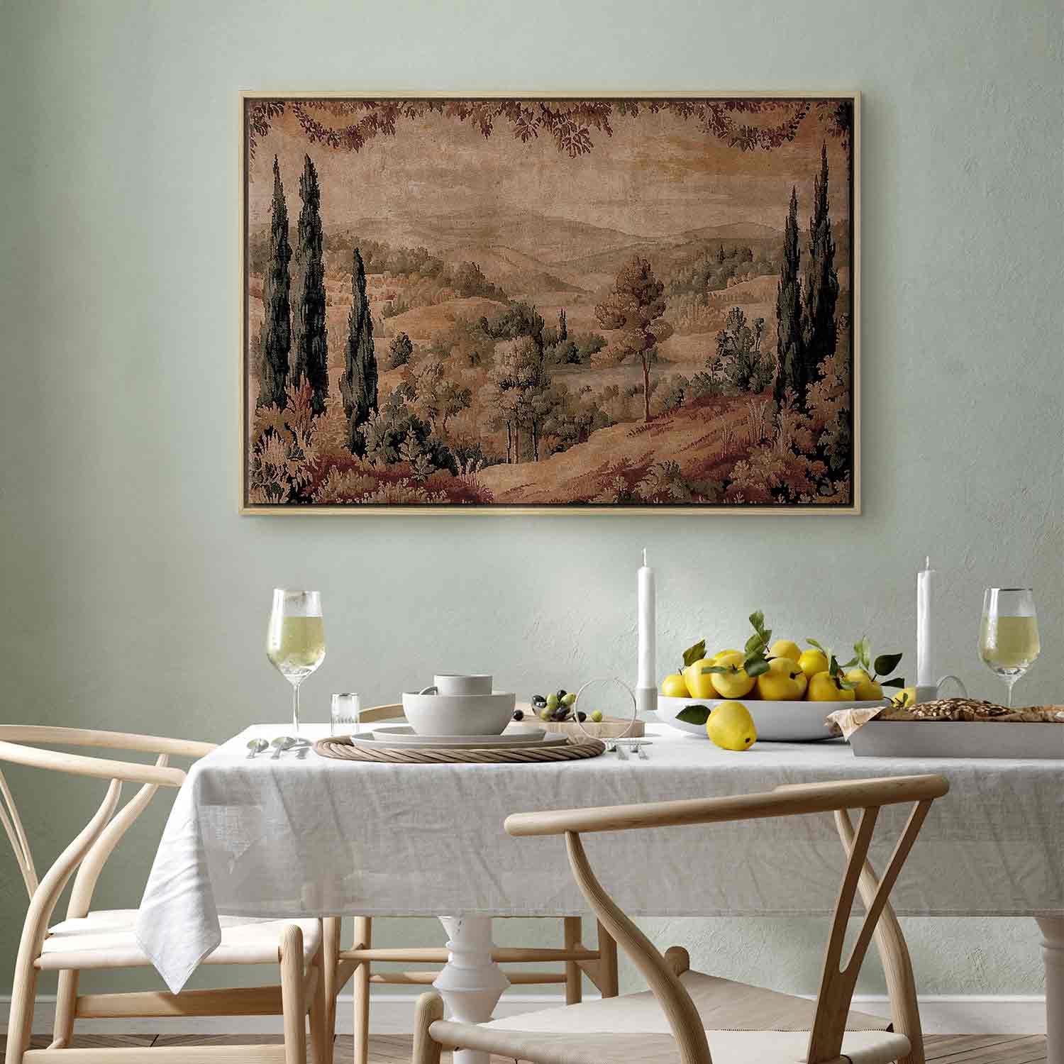 Mediterranean Tapestry Landscape Canvas Print