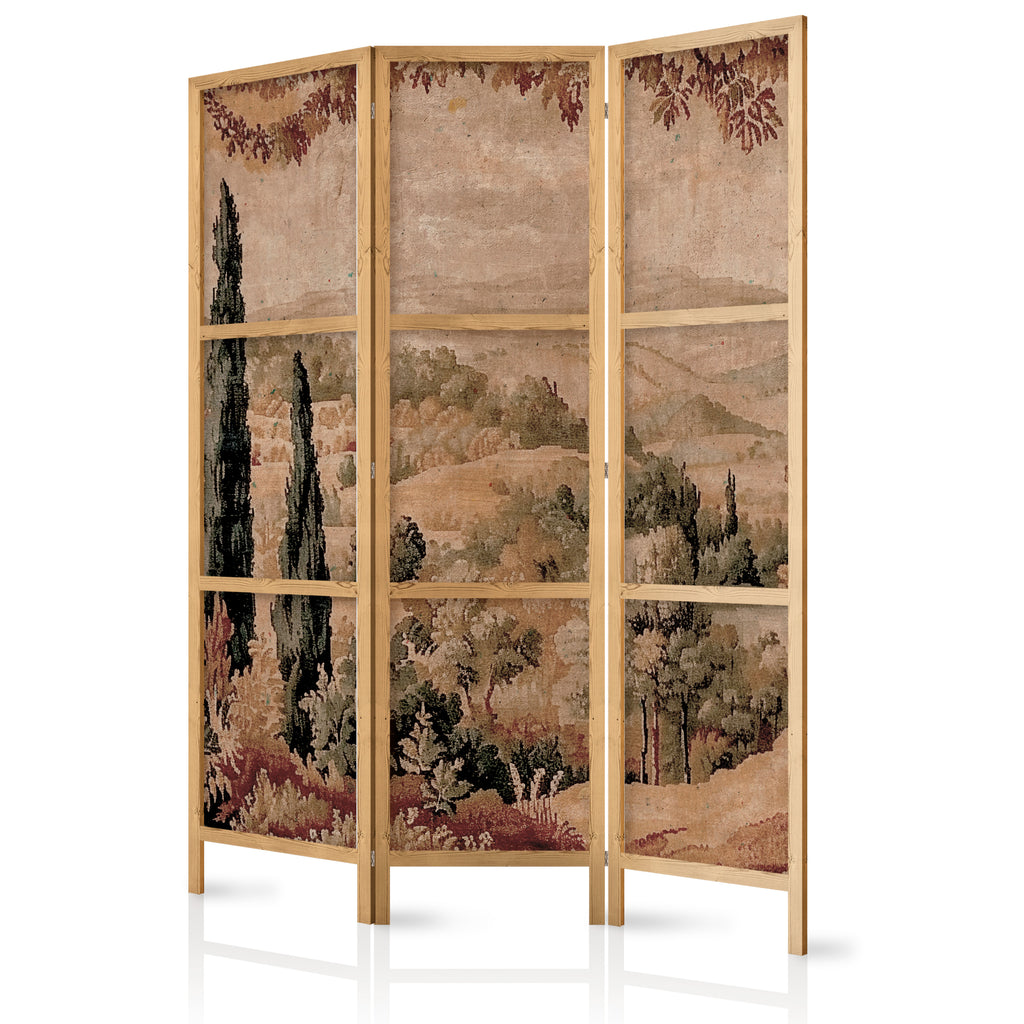 Abstract 3-Panel Japanese Room Divider - Landscape