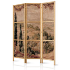 Abstract 3-Panel Japanese Room Divider - Landscape