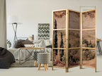 Abstract 3-Panel Japanese Room Divider - Landscape