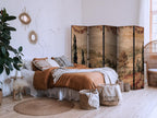 Room Divider - Landscape with Cypresses and Mediterranean Vegetation