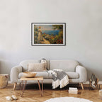 Pensive Woman Nostalgic Impression Poster