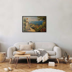 Pensive Woman Nostalgic Impression Poster