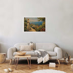 Pensive Woman Nostalgic Impression Poster