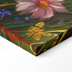 Wildflower Seascape Rough Sea Canvas Print