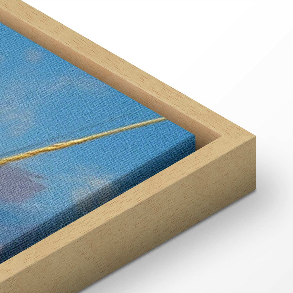 Wildflower Seascape Rough Sea Canvas Print