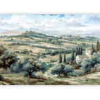 Wall Mural Landscape with Green Fields and Trees Tuscan Sunny View