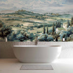 Tuscan Green Fields Landscape Wall Mural