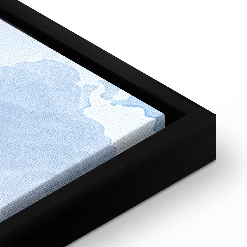 Canvas Print - Landscape with Green Fields and Trees Tuscan Sunny View