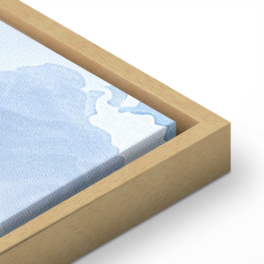 Canvas Print - Landscape with Green Fields and Trees Tuscan Sunny View