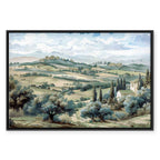 Tuscan Green Fields Landscape Canvas Print