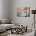 Canvas Print - Ocean Cliff Landscape in Pink Tones