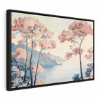 Canvas Print - Ocean Cliff Landscape in Pink Tones