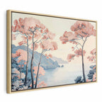 Canvas Print - Ocean Cliff Landscape in Pink Tones
