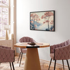 Canvas Print - Ocean Cliff Landscape in Pink Tones