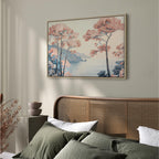 Canvas Print - Ocean Cliff Landscape in Pink Tones