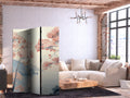 Pink Ocean Cliffs Landscape 3-Panel Room Divider
