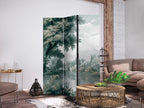 Room Divider - Retro Green Landscape - 3-Panel