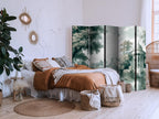 Room Divider Park & Lake Landscape Greens Retro Vintage