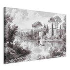 Canvas Print - Vintage Black and White Landscape