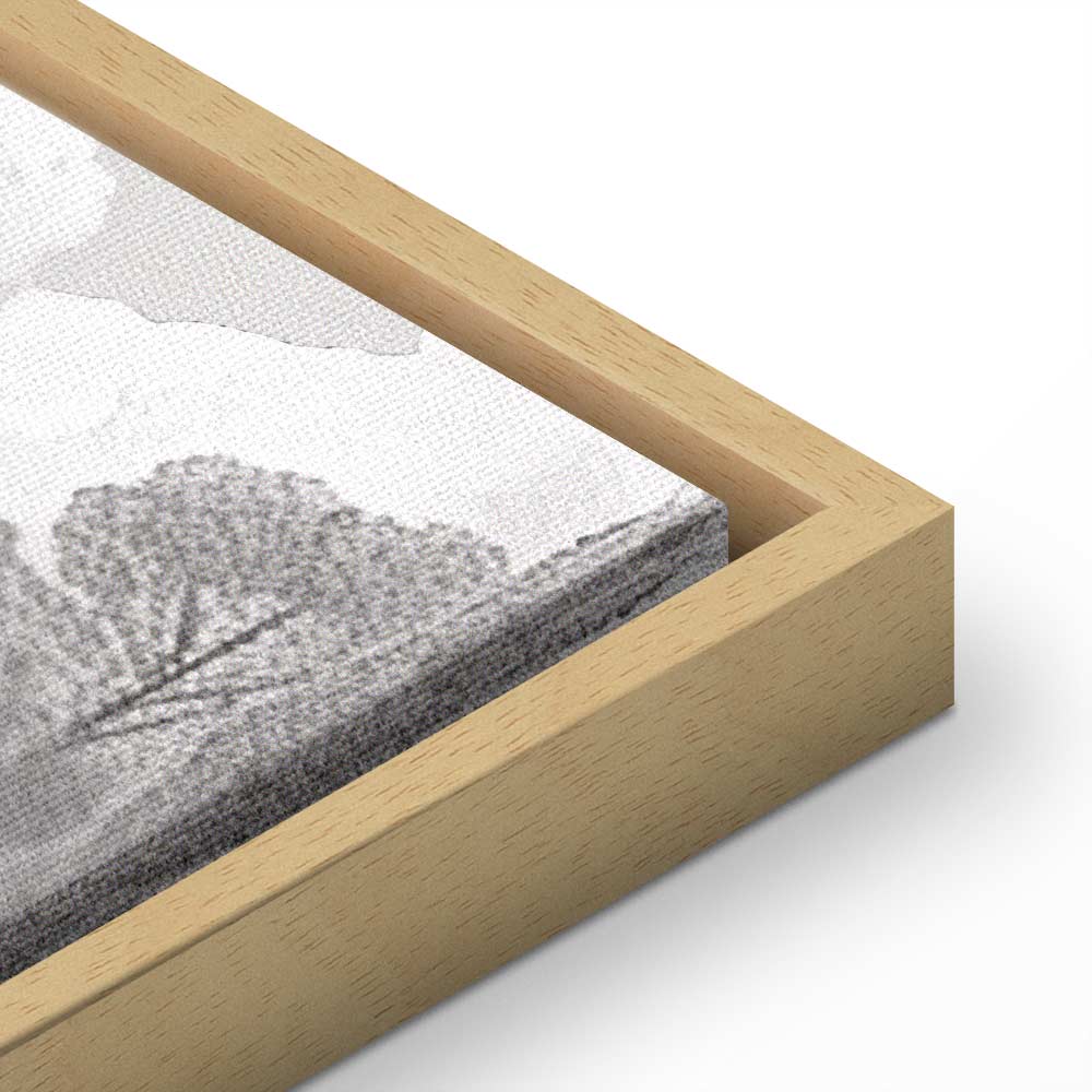 Canvas Print - Vintage Black and White Landscape