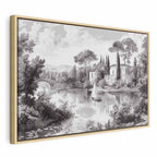 Canvas Print - Vintage Black and White Landscape