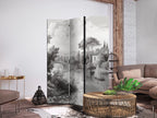 Room Divider - Vintage Landscape in Black & White