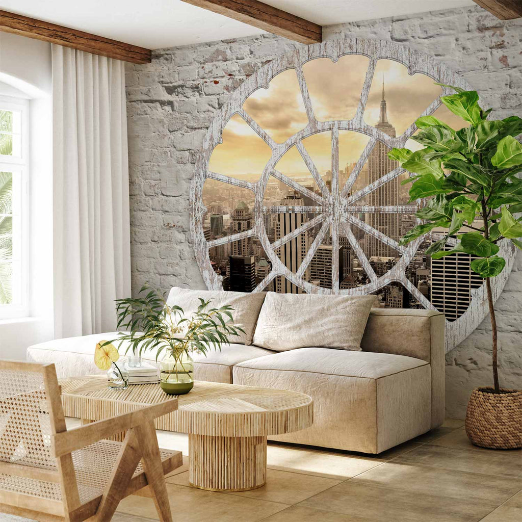 New York Window View City Wall Mural