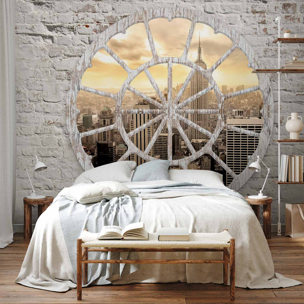 New York Window View City Wall Mural