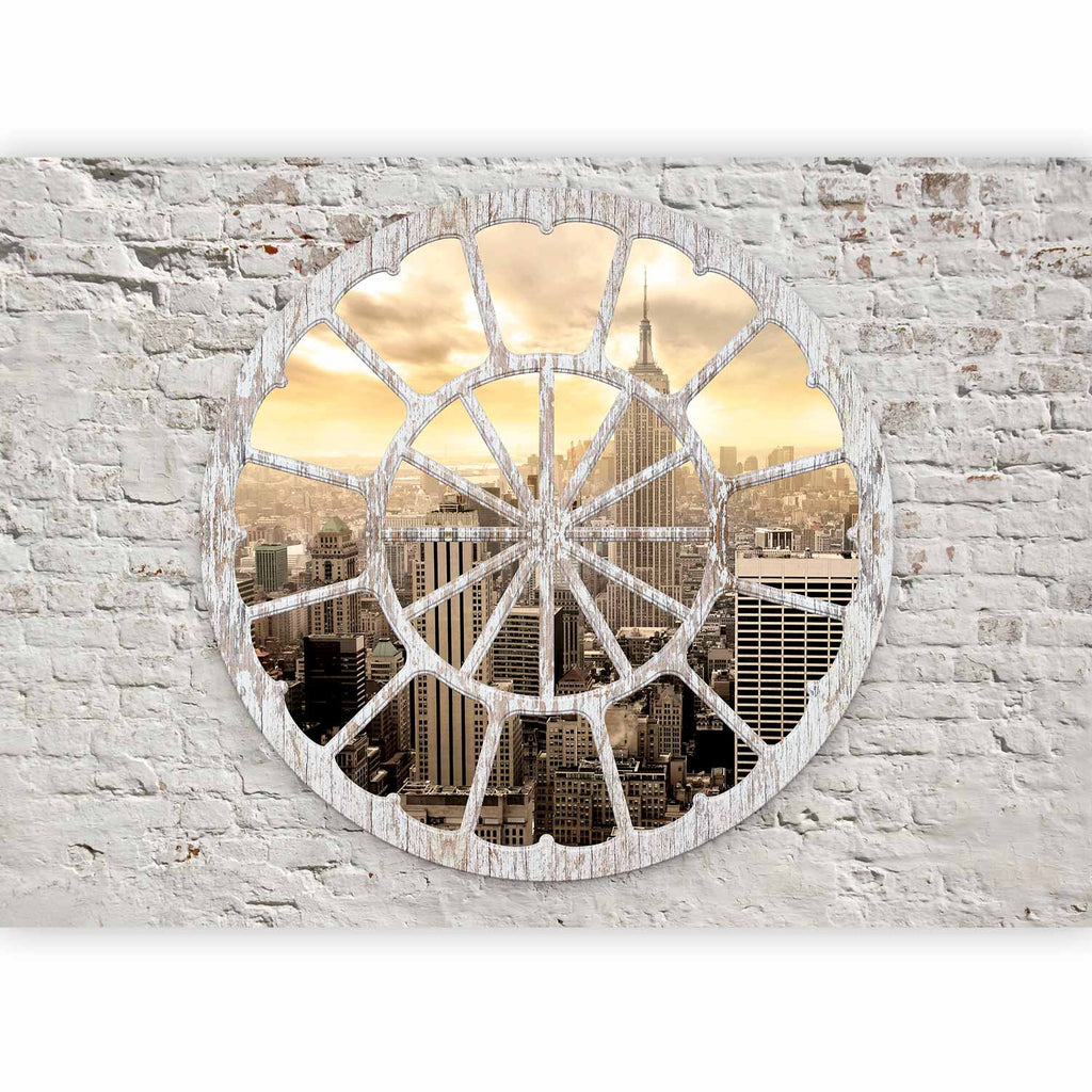 New York Window View City Wall Mural