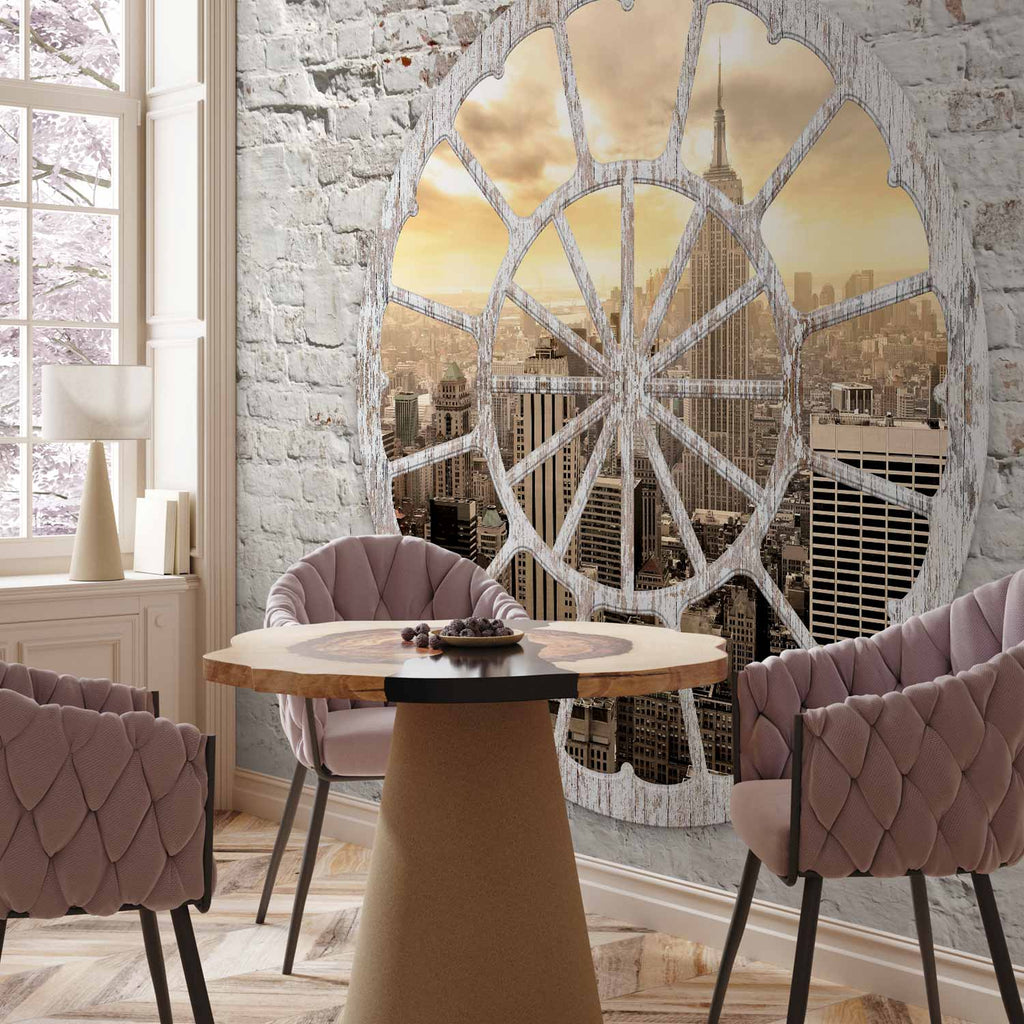 New York Window View City Wall Mural
