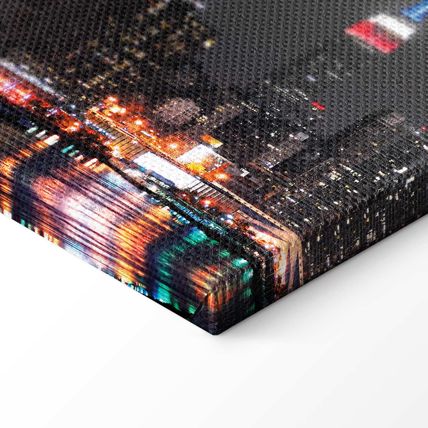 Grey Sky City Night Architecture Canvas Print