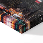 Grey Sky City Night Architecture Canvas Print