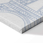 Paris Watercolor Architecture Vertical Canvas Print