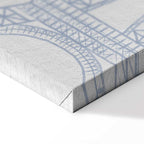 Paris Watercolor Architecture Vertical Canvas Print