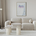 Paris Watercolor Architecture Vertical Canvas Print