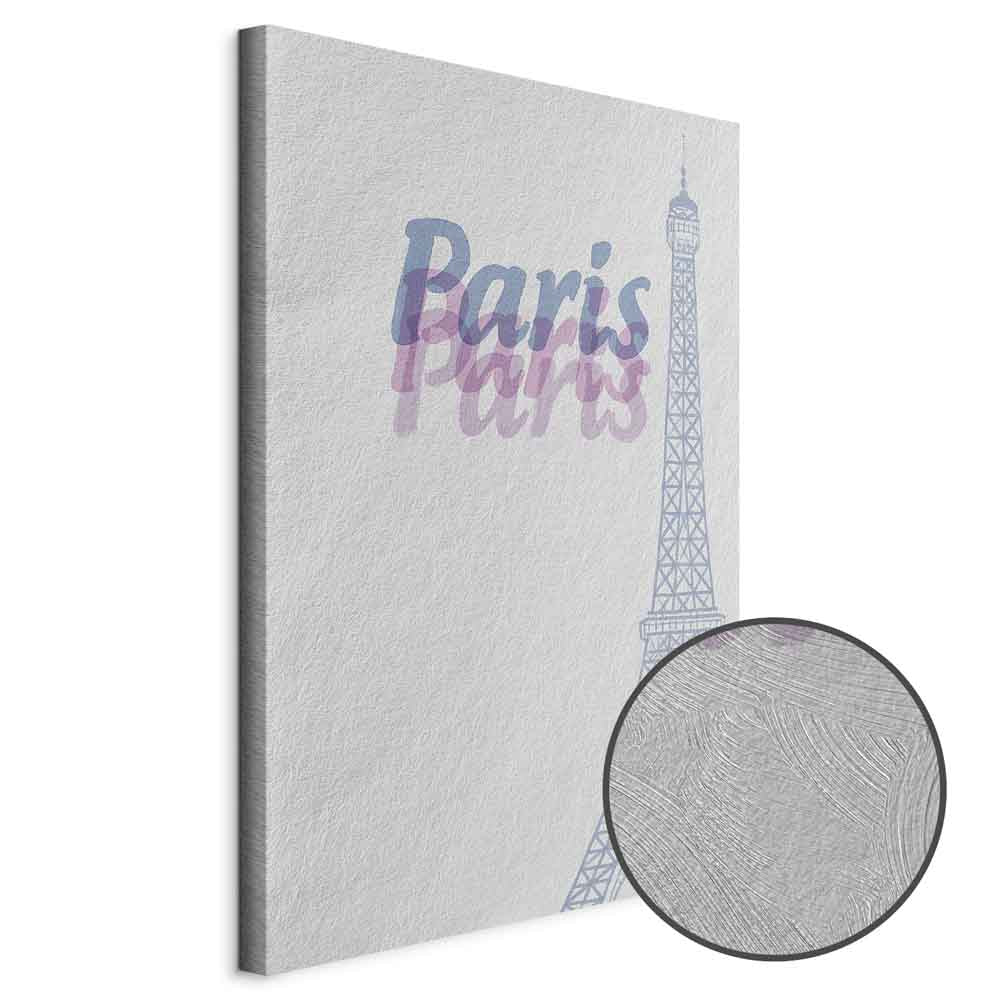 Paris Watercolor Architecture Vertical Canvas Print
