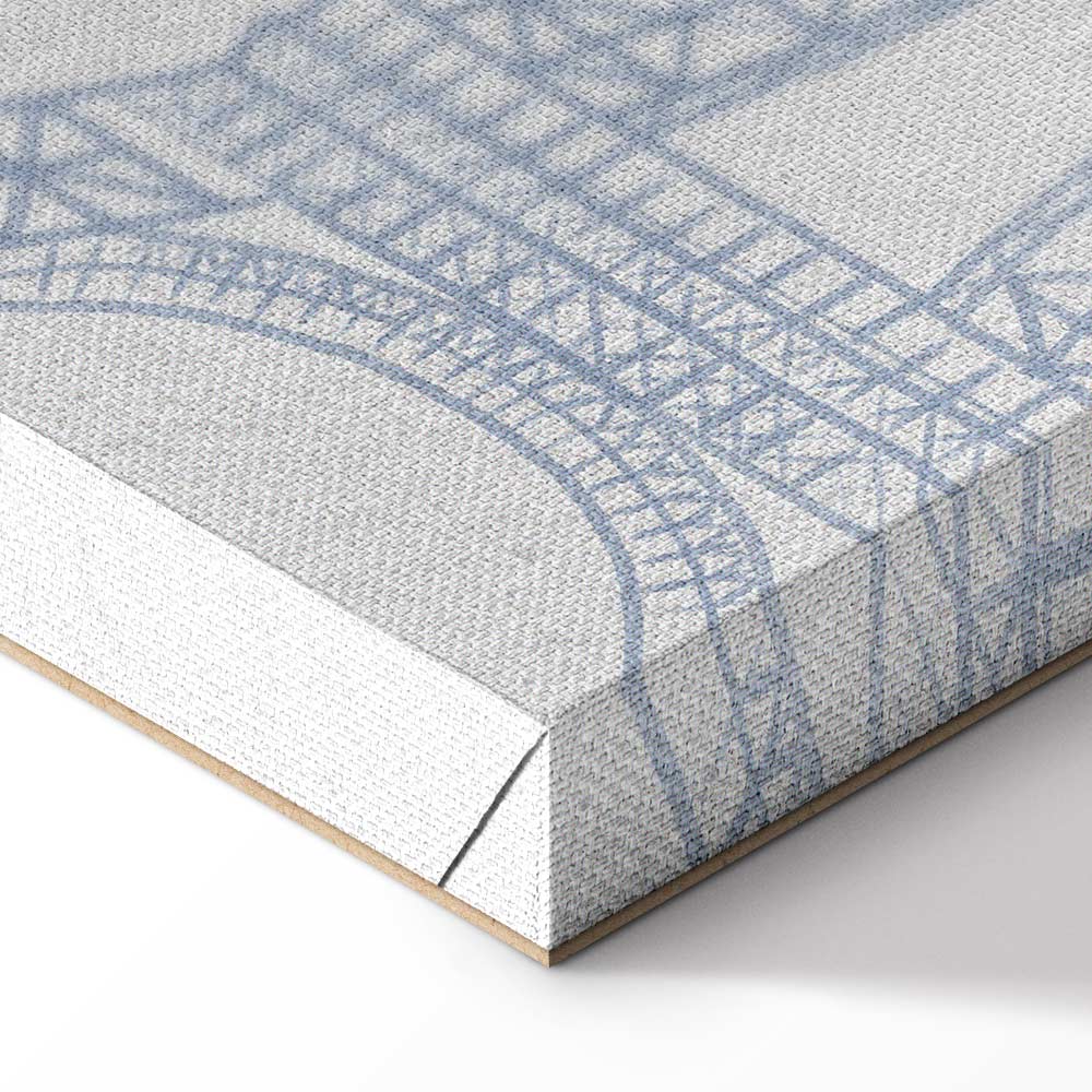 Paris Watercolor Architecture Vertical Canvas Print