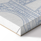 Paris Watercolor Architecture Vertical Canvas Print